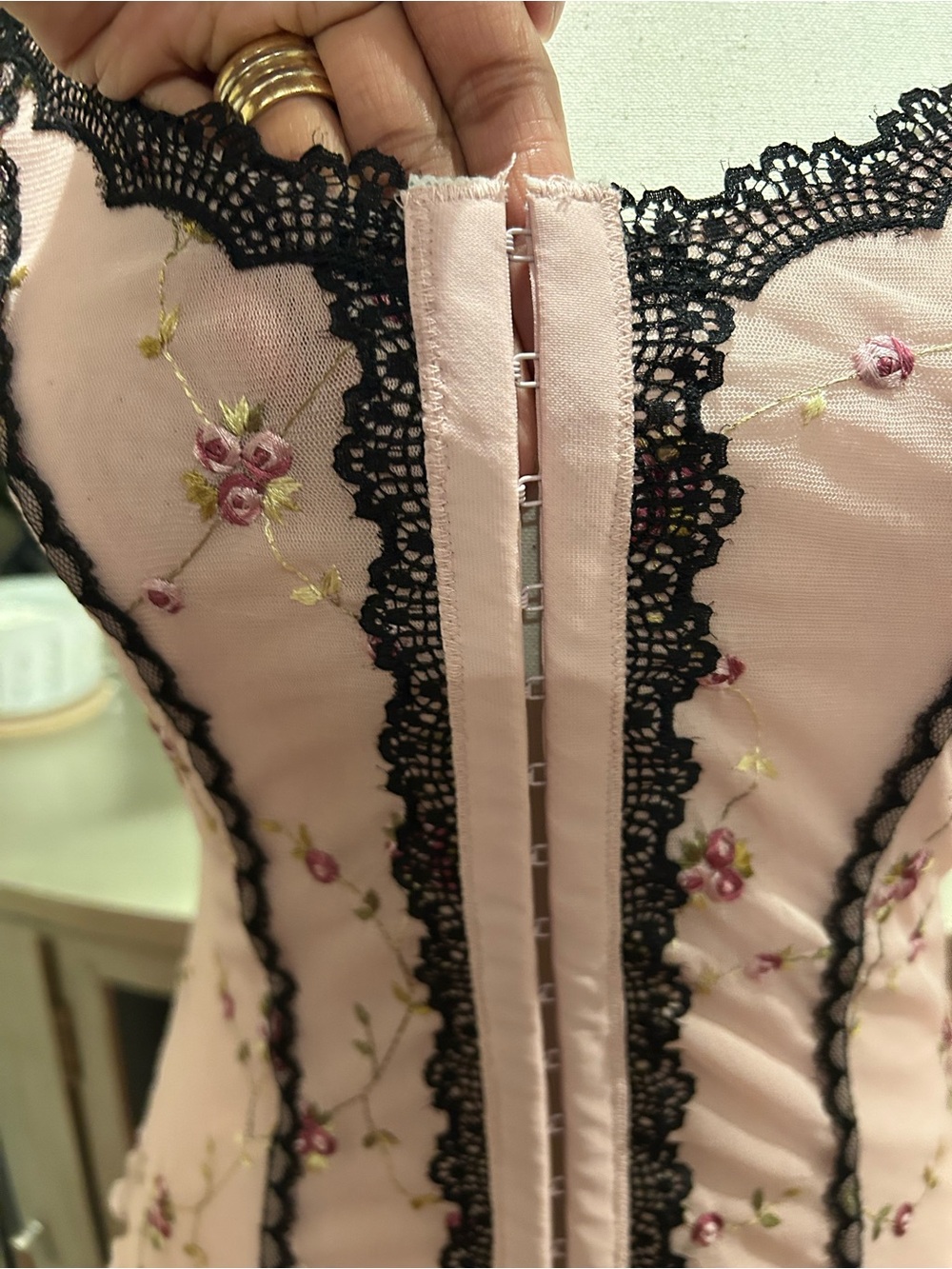 Rampage Blush Pink Lace-Edge Camisole - Picture 3 of 10